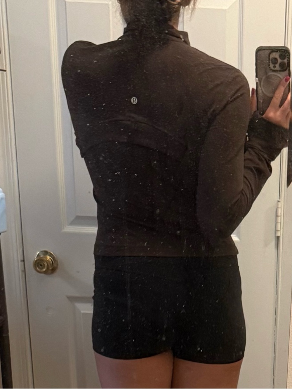 lululemon athletica Dark Brown Fitted Bomber Jacket - Picture 3 of 6